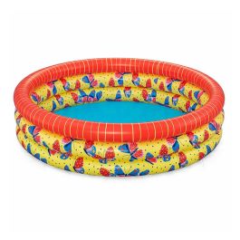 Bestway Piscina Hinchable Infantil 3 Aros Mariposas 168x38 cm +2 Años Jardin 51202