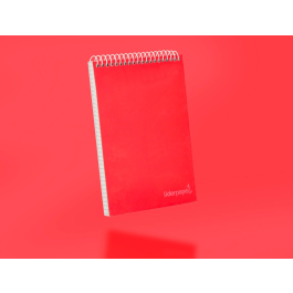 Liderpapel Cuaderno Espiral Bolsillo Doceavo Apaisado Witty Tapa Dura 80 Hojas 75gr Cuadro 4 mm Colores Surtidos
