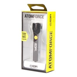 Edm Linterna LED Atom Force, 10W, 420 Lm, Recargable USB-C, Mini, Aluminio