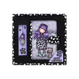 Set de Papelería Gorjuss Smitten kitten Morado Negro Blanco Precio: 13.50000025. SKU: S4307484