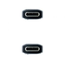 Cable USB-C 3.1 NANOCABLE 10.01.4102-COMB 2 m Negro/Gris (1 unidad) Cable USB-C 3.1 NANOCABLE 10.01.4102-COMB 2 m Negro/Gris (1 unidad)