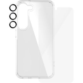 PanzerGlass Pack 3 en 1 para Samsung Galaxy S24 Ultra-Wide Fit con EasyAligner Vidrio Templado Protector de Pantalla