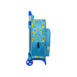 Mochila Escolar con Ruedas Minions Minionstatic Azul (33 x 42 x 14 cm)