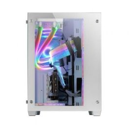 Mars Gaming MCV3W Caja Gaming Torre Premium XXL E-ATX Blanca con Doble Cristal Templado, Estructura Modular y Refrigeración Líquida Mars Gaming MCV3W Caja Gaming Torre Premium XXL E-ATX Blanca con Doble Cristal Templado, Estructura Modular y Refrigeración Líquida
