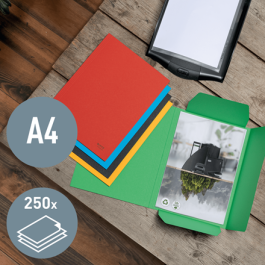 Leitz 39060025 Carpeta Cartón 3 Solapas A4 Reciclable Rojo