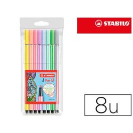 Rotulador Stabilo Acuarelable Pen 68 Estuche De 8 Colores Surtidos Pastel Precio: 8.49999953. SKU: S7808514