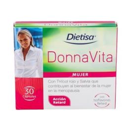 DIETISA Donnavita 30Cap. Complemento Alimenticio para el Bienestar Femenino en la Menopausia con Isoflavonas de Soja, Trébol Rojo, Salvia y Vitamina E Precio: 21.5000005. SKU: B13YXTQLN8