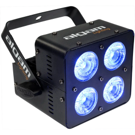Algamlight Foco Proyector LED 4 x 10W RGBW Algamlight con 4 LEDs de 10W y Ángulo de Haz de 22°, Control DMX y Modos Automático y Musical