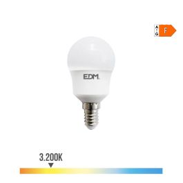 Bombilla esferica led e14 8,5w 880lm 3000k luz calida ø4,5x8,8cm edm