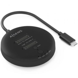 Aisens ASDS-2M2N05-BK Docking Doble Bahía M.2 NVMe USB 3.2 Gen2x2 20Gbps para Clonar SSDs y Backup Precio: 49.58999991. SKU: B13E5SENYR