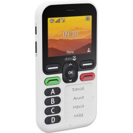 Doro X10 Teléfono para personas mayores 4G con pantalla de 2.4", Bluetooth, USB-C, SIM única, Negro/Blanco