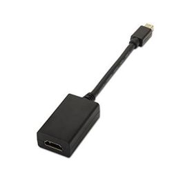 Nanocable 10.16.0102 Conversor Mini DisplayPort Macho a HDMI Hembra - Adaptador DP++ para Monitores/TV - 15cm Negro