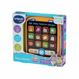 Vtech Baby Tableta Bilingüe para Bebé - Juguete Educativo con 12 Botones Iluminados, Francés e Inglés (9-36 meses)