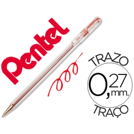 Pentel Bolígrafo Superb Bk77 Rojo Caja 12 Unidades Precio: 11.49999972. SKU: S8414965