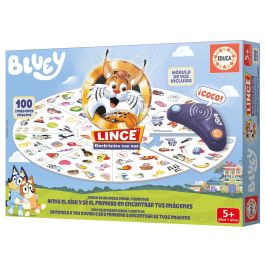 Educa 20359 Lince Electrónico Bluey con Voz, Juego de Agudeza Visual Interactivo para Niños +5 Años con 100 Imágenes