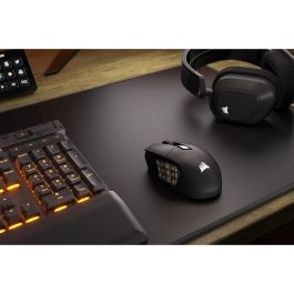Corsair SCIMITAR ELITE WL-BLK-RGB Ratón Gaming Inalámbrico Óptico 26000 DPI con Bluetooth y USB-C Negro