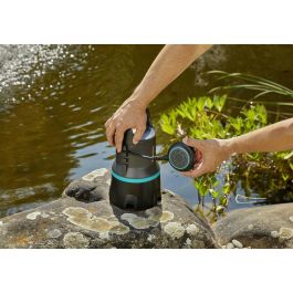Gardena Bomba de Aguas Residuales 9000 - Caudal 9000l/h, Potencia 300W, Partícula 25mm, Flotador Automático