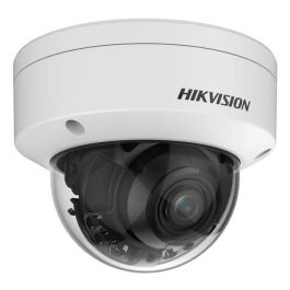 Hikvision Cámara IP Minidomo 4MP Smart Hybrid Light ColorVu 2.8-12mm Motorizada WDR IK10 IP67 Audio Alarma Luz Híbrida 40m
