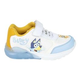 Cerdá T030 Calzado Deportivo Bluey con Luces y Suela TPR Antideslizante para Niños Blanca Talla 30, ideal a partir de 3 años