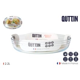 Quttin Fuente Vidrio Oval 30 x 21 cm 2.2L (6 Unidades) Precio: 51.1225. SKU: B1K2V8MCGX