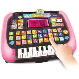 VTECH Tableta de luz mágica P'tit Genius, interactiva y educativa para niños de 2 a 5 años con pantalla retroiluminada