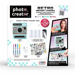 Canal Toys Cámara retro de impresión instantánea CLK 019 con 4 rollos de papel, pegatinas y rotuladores