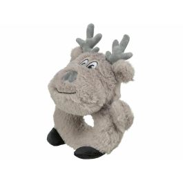 Peluche para perros Trixie Gris Poliéster Reno de Navidad 24 cm