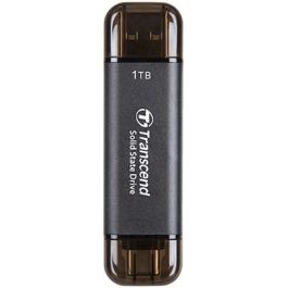 Transcend ESD310C SSD Externo 1TB USB 3.2 Gen 2 (10Gbps) Tipo C/A, 1050MB/s Lectura, 950MB/s Escritura, Negro