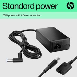 HP 65W Smart AC Adapter | Adaptador de Corriente Inteligente para Portátiles HP | Compatible con Modelos Actuales y Anteriores