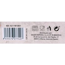 La Mediterranea Vajilla Redonda Aneto 18 piezas Blanca (2 Unidades)