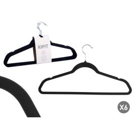 Set 6 Percha Flocada Negra Kipit 44X23CM (24 Unidades) Precio: 49.7899996. SKU: B1B7VTWBYD