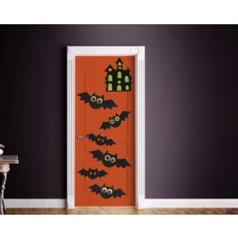 Set Decorativo De Puerta Murciélagos y Castillo Halloween 7 Piezas Precio: 2.50000036. SKU: B1JBRPK96M