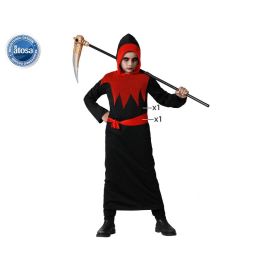 Disfraz Tenebroso Infantil Niño Halloween Rojo Burdeos 5-6 Años