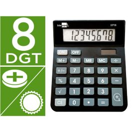 Calculadora Liderpapel Sobremesa Xf16 8 Digitos Solar Y Pilas Color Negro 127x105x24 mm Precio: 6.50000021. SKU: B17B2PJJZ5