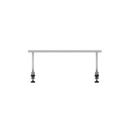 Mars Gaming MGDSW Soporte Elevador Monitor Ergonómico 17cm Altura, Tablero Fibra Carbono 60x20cm, Acero, 10kg, Blanco, Mesas 10-33mm