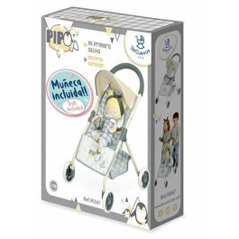 Decuevas 2x1 Silla de muñeca con muñeca de cuerpo blando, apta para muñecas hasta 50 cm, edad +3 años