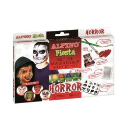 Alpino DL000107 Set de Maquillaje para Cara y Cuerpo Horror - 6 Colores, Uso Infantil y Adulto