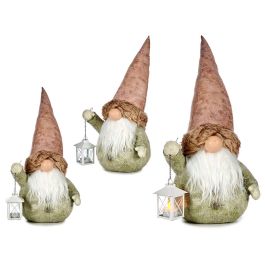 Duende de Resina con Gorro de Tela Rosa y Farol - Krist+ 21.5x53x27 cm (4 Unidades) Precio: 118.79000034. SKU: B16E2XWJ85