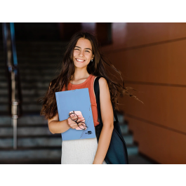 Liderpapel Carpeta Gomas Tres Solapas Cartón Plastificado Folio Colores Pasteles Surtidos