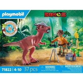 Playmobil 71822 Observación de Stygimoloch Dinos con Investigador, Prismáticos, Cámara, Trípode y Ficha +4 años