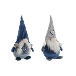 Figura DKD Home Decor Azul Blanco 12 x 35 x 13 cm (2 Unidades)