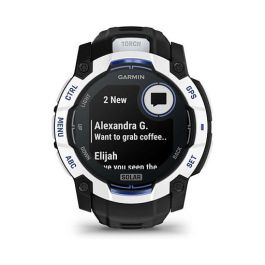 Garmin Instinct 3 Solar GPS Reloj Inteligente para Deporte 50mm Blanco Unisex con Carga Solar y GPS