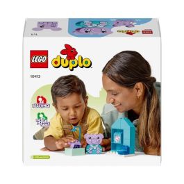 LEGO 10413 DUPLO My First Mis Rituales Diarios - Baño, Juguete Educativo para Bebés, Incluye 2 Figuras de Elefantes