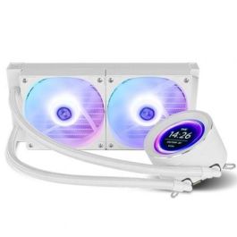 NOX Hummer X-240 LCD Refrigeración Líquida All in One con Pantalla LCD RGB, 240 mm, Compatible con Intel/AMD, Blanco - NXHUMMERX240LCDWH