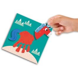 Ses Creative Mis primeros animales para pintar a mano y con los dedos - Kit creativo con pintura lavable y pegatinas para niños