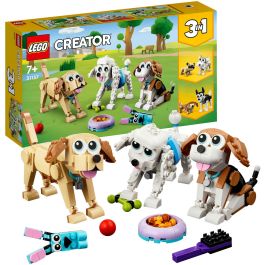 LEGO 31137 Creator Perros Adorables, Juego de Construcción 3 en 1, Juguete de Plástico con 475 Piezas para Niños