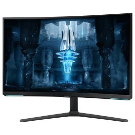 Samsung LS32BG850NPX Monitor Gaming 32 Pulgadas, 4K UHD, Mini-LED, Quantum HDR 2000, 240Hz, 1ms, Curvo 1000R, Freesync Premium Pro, G-Sync Compatible, Blanco