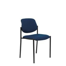 Silla Piqueras Y Crespo Villalgordo Confidente Chasis Negro Asiento Y Respaldo Tapizados Similpiel Azul Marino Precio: 138.5000001. SKU: S5703206