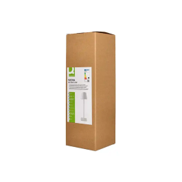 Q-connect Lampara de Escritorio Nova LED 2W 200 lm Metálica Táctil Recargable USB-C Color Blanco