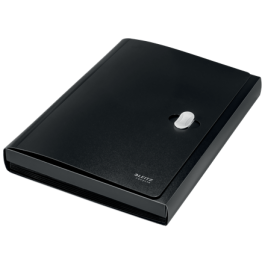 Leitz Carpeta Clasificadora Fuelle Polipropileno 5+1 Compartimentos DIN A4 Negro Reciclado